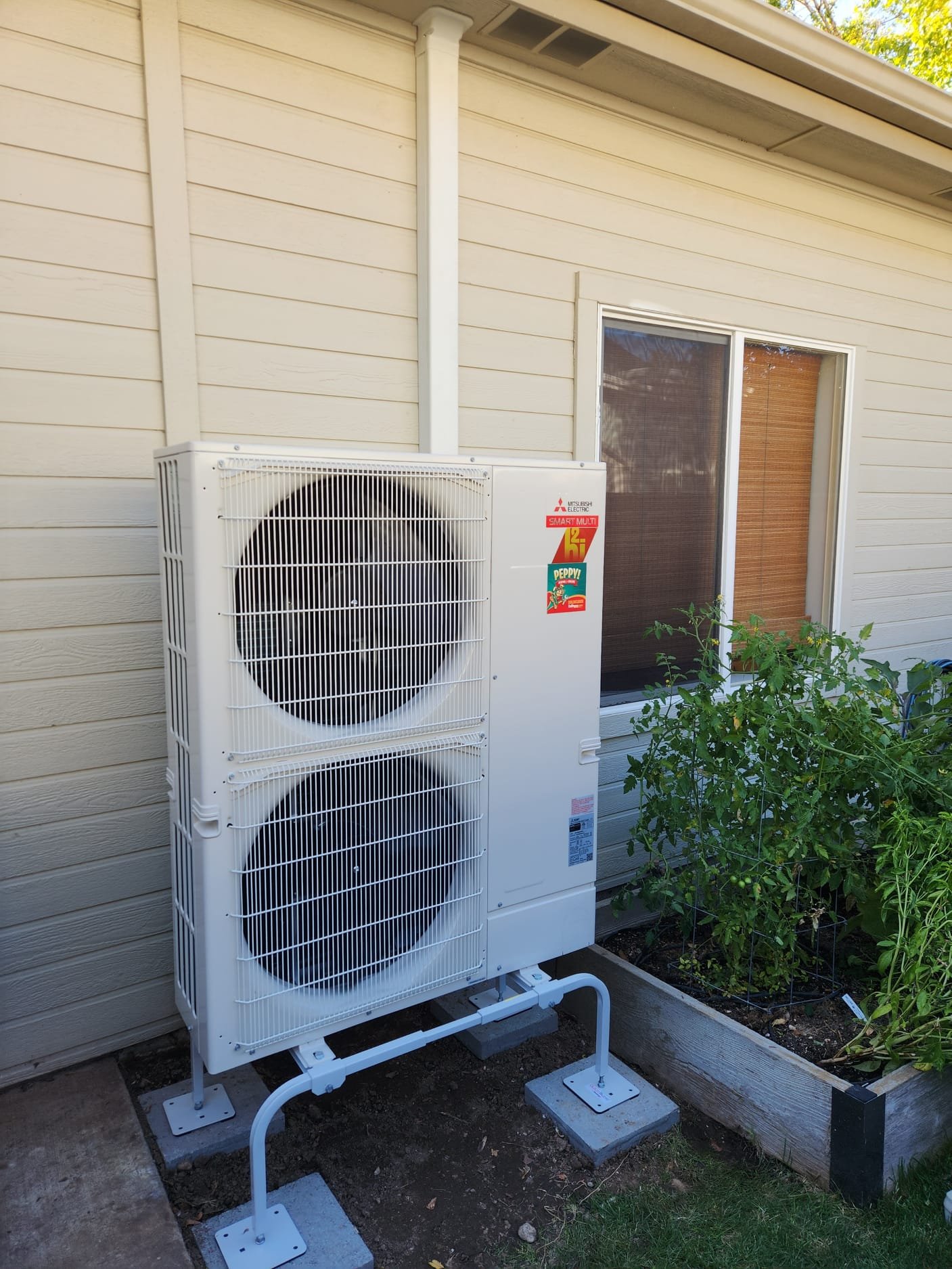 New Mitsubishi Outdoor Heat Pump Installation Boise Idaho